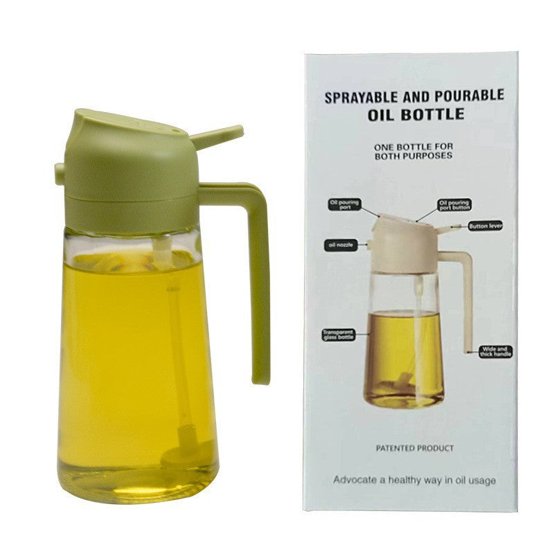 Dispensador de aceite de cocina con dosificador de presión antiderrame