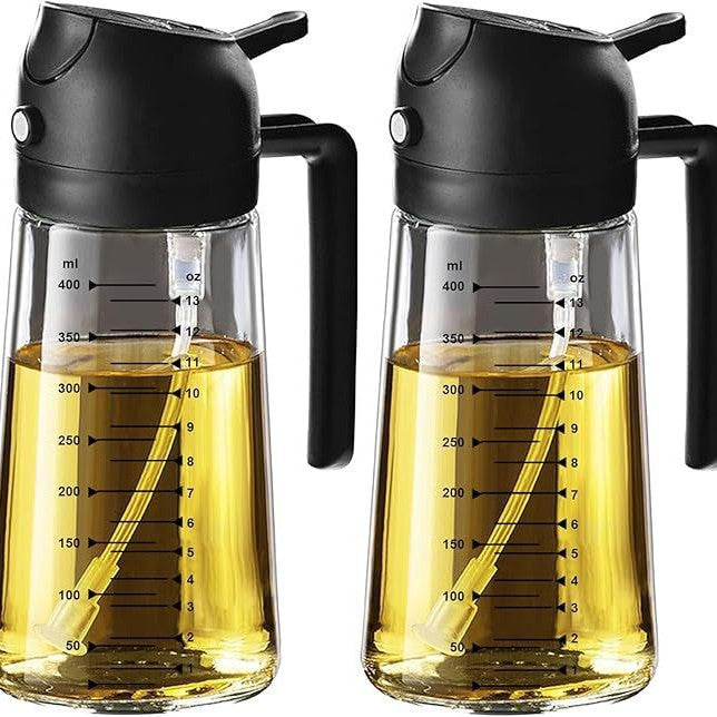 Dispensador de aceite de cocina con dosificador de presión antiderrame