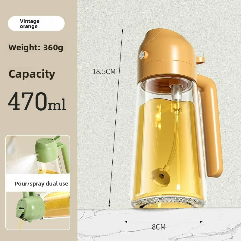 Dispensador de aceite de cocina con dosificador de presión antiderrame