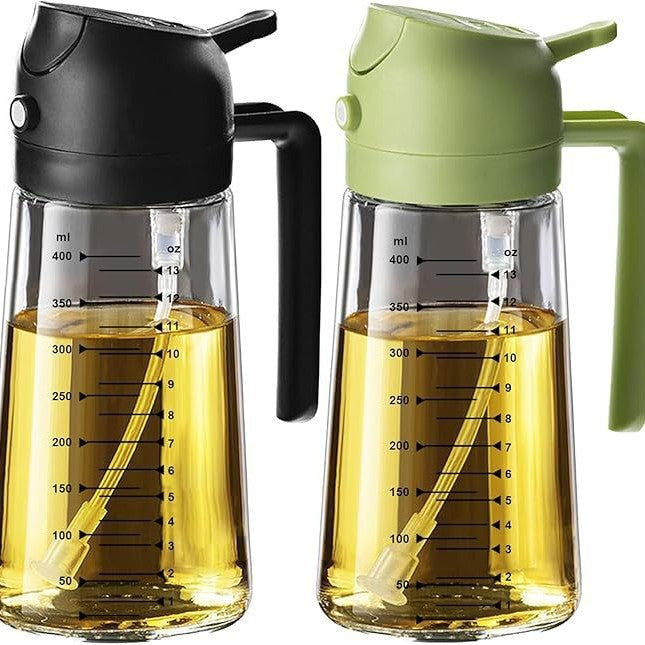 Dispensador de aceite de cocina con dosificador de presión antiderrame