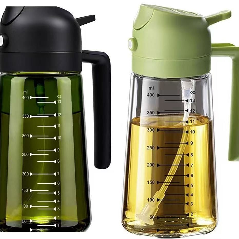 Dispensador de aceite de cocina con dosificador de presión antiderrame