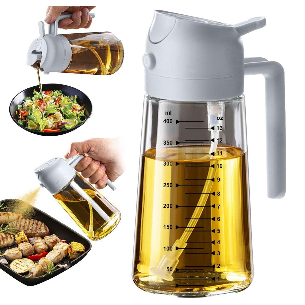 Dispensador de aceite de cocina con dosificador de presión antiderrame