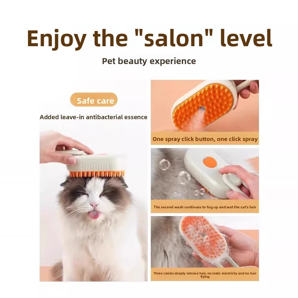 Cepillo para perros con vaporizador
