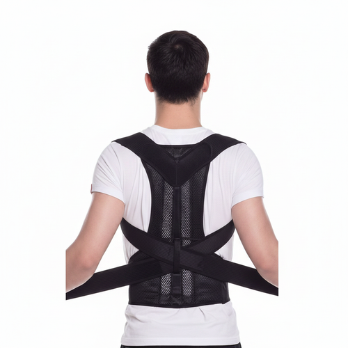 Corrector de postura ergonómico negro