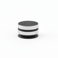 Altavoz adhesivo compacto con ventosa plateado y negro